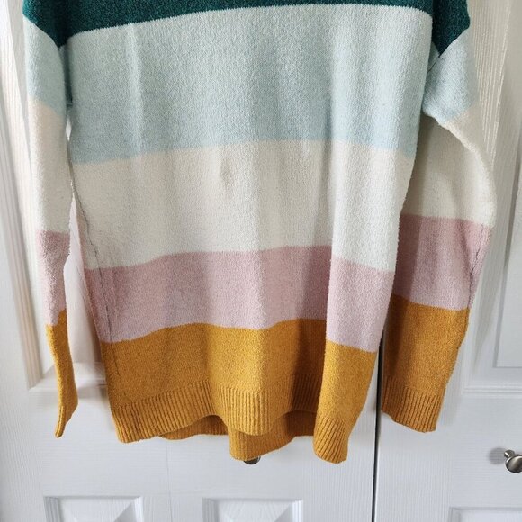 4/$25 So Oversized Color Block Striped Long Sleeve Pullover Sweater - Picture 9 of 9